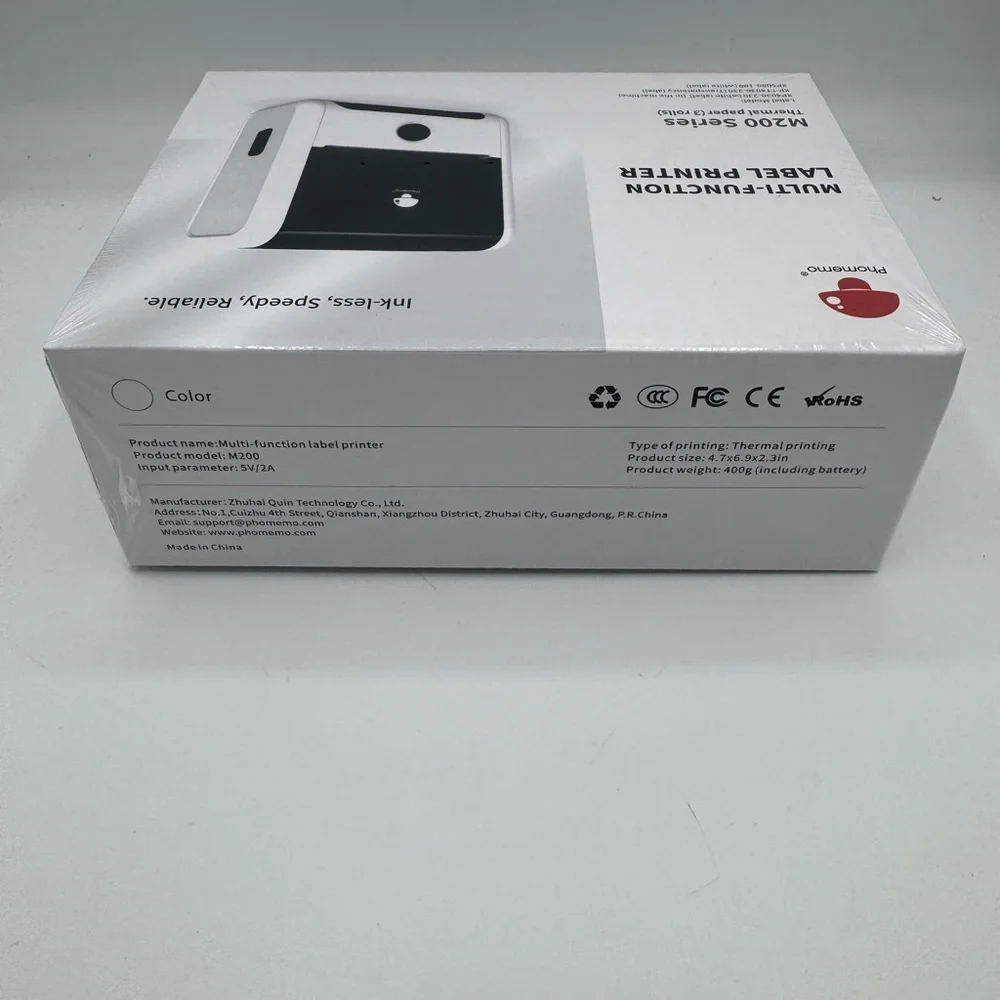 Phomemo M200 Thermal Printer Bluetooth POS Receipt Label Maker for Android & iOS